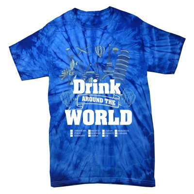 Around The World Traveler Cool Gift Tie-Dye T-Shirt