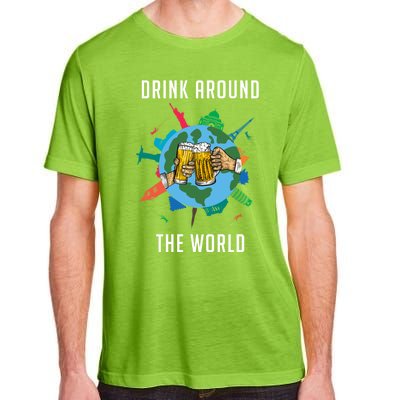 Around The World Vacation Ing Beer Traveler Gift Adult ChromaSoft Performance T-Shirt