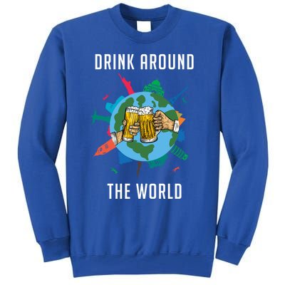 Around The World Vacation Ing Beer Traveler Gift Tall Sweatshirt