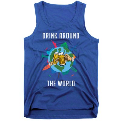 Around The World Vacation Ing Beer Traveler Gift Tank Top