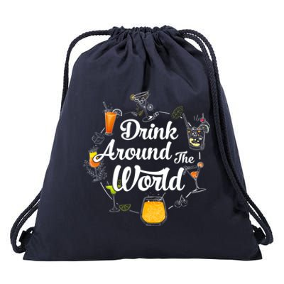 Around The World I Around The World Epcot Great Gift Drawstring Bag