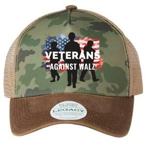 Anti Tim Walz Stolen Valor Veterans Against Walz Legacy Tie Dye Trucker Hat