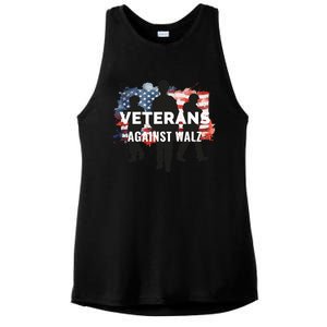 Anti Tim Walz Stolen Valor Veterans Against Walz Ladies PosiCharge Tri-Blend Wicking Tank