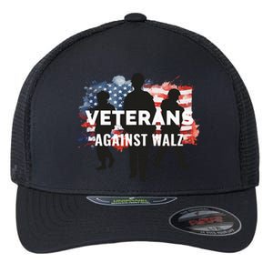 Anti Tim Walz Stolen Valor Veterans Against Walz Flexfit Unipanel Trucker Cap