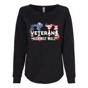 Anti Tim Walz Stolen Valor Veterans Against Walz Womens California Wash Sweatshirt