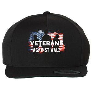 Anti Tim Walz Stolen Valor Veterans Against Walz Wool Snapback Cap