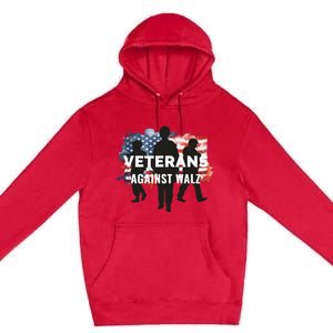 Anti Tim Walz Stolen Valor Veterans Against Walz Premium Pullover Hoodie