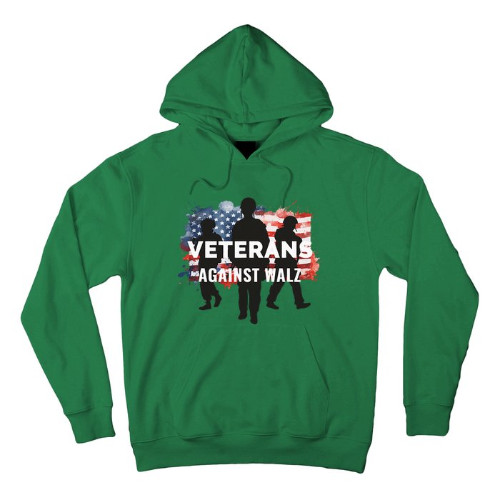 Anti Tim Walz Stolen Valor Veterans Against Walz Hoodie