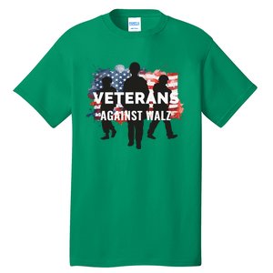 Anti Tim Walz Stolen Valor Veterans Against Walz Tall T-Shirt