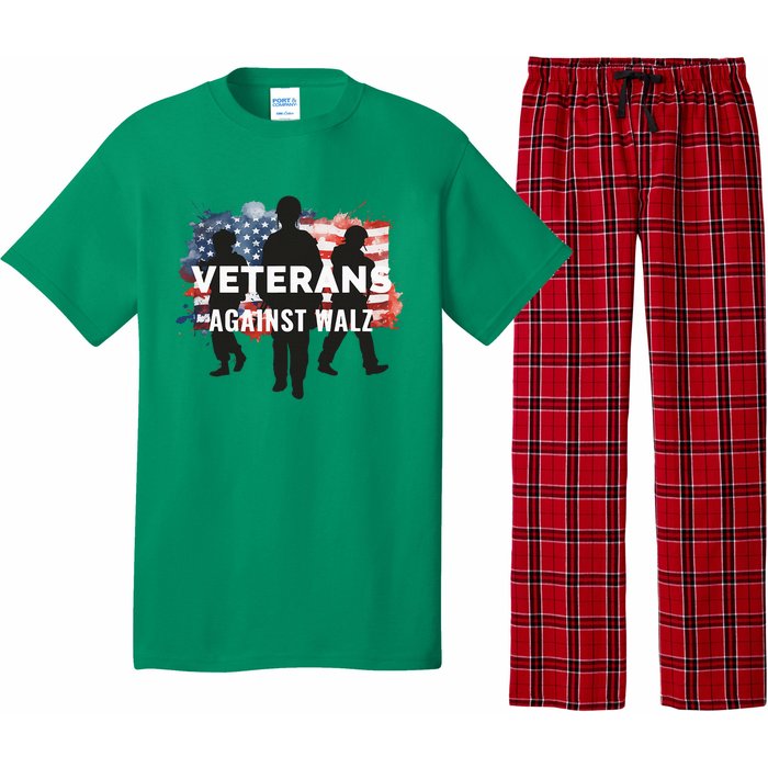 Anti Tim Walz Stolen Valor Veterans Against Walz Pajama Set