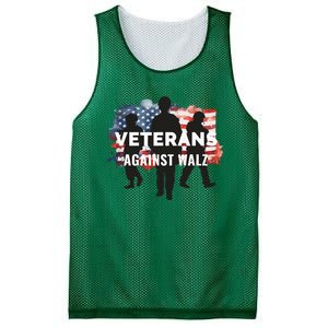 Anti Tim Walz Stolen Valor Veterans Against Walz Mesh Reversible Basketball Jersey Tank