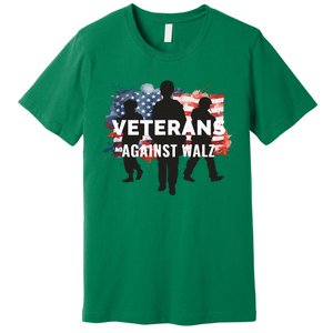 Anti Tim Walz Stolen Valor Veterans Against Walz Premium T-Shirt