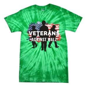 Anti Tim Walz Stolen Valor Veterans Against Walz Tie-Dye T-Shirt