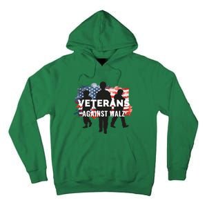 Anti Tim Walz Stolen Valor Veterans Against Walz Tall Hoodie