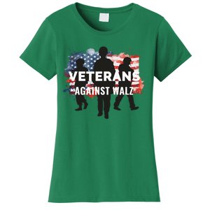 Anti Tim Walz Stolen Valor Veterans Against Walz Women's T-Shirt