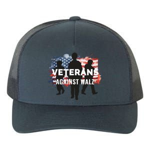 Anti Tim Walz Stolen Valor Veterans Against Walz Yupoong Adult 5-Panel Trucker Hat