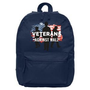 Anti Tim Walz Stolen Valor Veterans Against Walz 16 in Basic Backpack