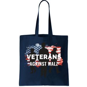 Anti Tim Walz Stolen Valor Veterans Against Walz Tote Bag