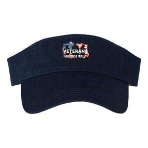 Anti Tim Walz Stolen Valor Veterans Against Walz Valucap Bio-Washed Visor