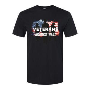 Anti Tim Walz Stolen Valor Veterans Against Walz Softstyle CVC T-Shirt