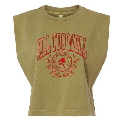 All Too Well Swiftie Garment-Dyed Women's Muscle Tee