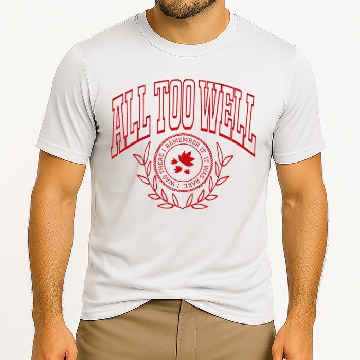 All Too Well Swiftie Cooling Performance Crew T-Shirt