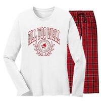 All Too Well Swiftie Women's Long Sleeve Flannel Pajama Set 