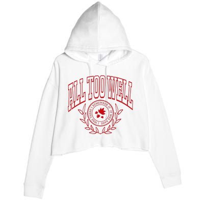 All Too Well Swiftie Crop Fleece Hoodie