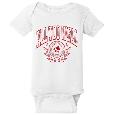 All Too Well Swiftie Baby Bodysuit