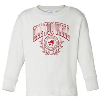 All Too Well Swiftie Toddler Long Sleeve Shirt