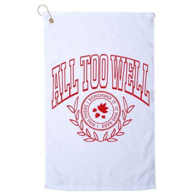 All Too Well Swiftie Platinum Collection Golf Towel