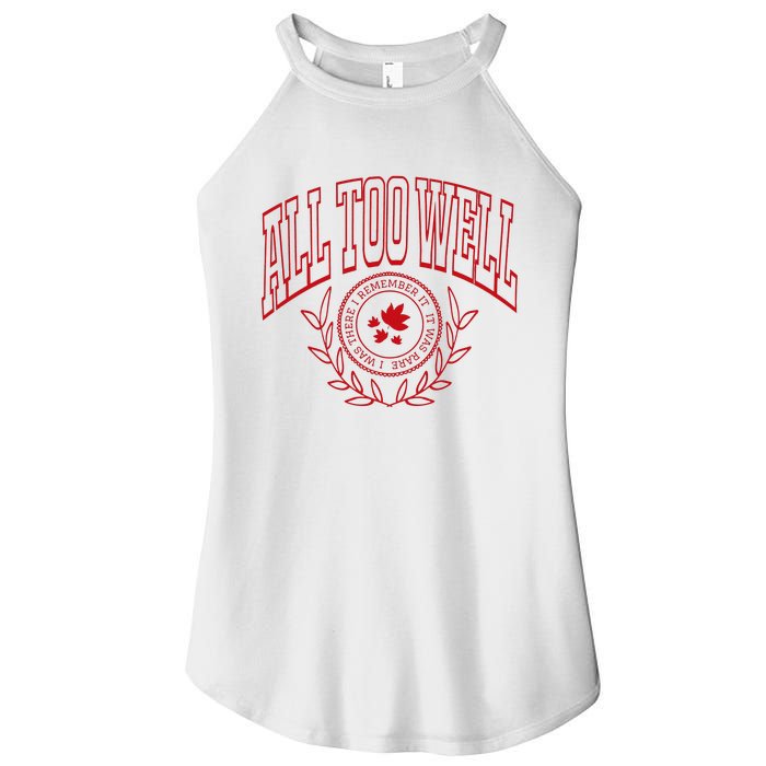 All Too Well Swiftie Women's Perfect Tri Rocker Tank