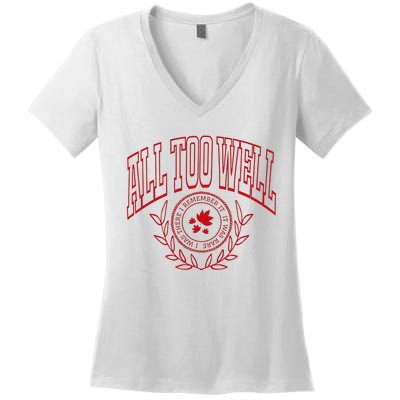 All Too Well Swiftie Women's V-Neck T-Shirt