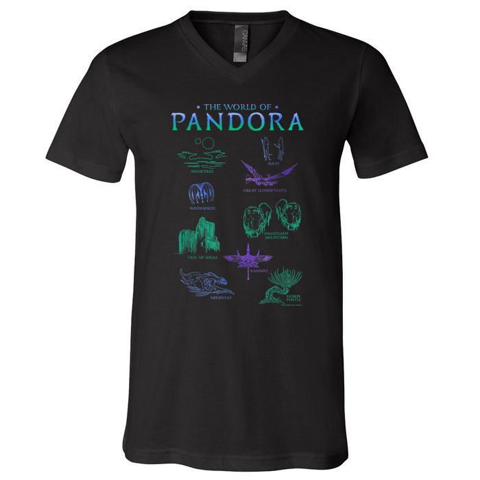 Avatar The World Of Pandora Flora & Fauna V-Neck T-Shirt