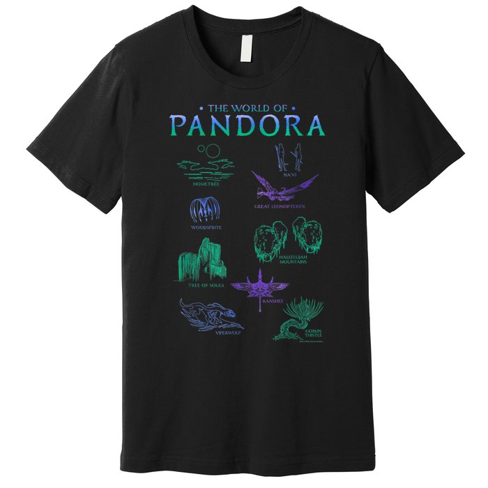 Avatar The World Of Pandora Flora & Fauna Premium T-Shirt