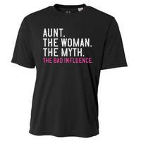 Aunt The Woman The Myth The Bad Influence Vintage Women Cooling Performance Crew T-Shirt