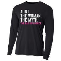 Aunt The Woman The Myth The Bad Influence Vintage Women Cooling Performance Long Sleeve Crew