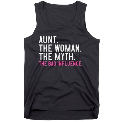 Aunt The Woman The Myth The Bad Influence Vintage Women Tank Top