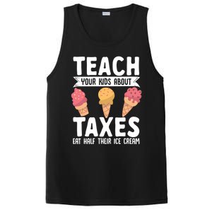 Accountant Teach Your About Taxes Eat Half Ice Cream Gift PosiCharge Competitor Tank