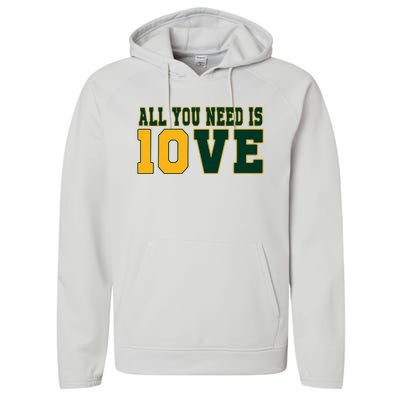 All That You Need Is 10ve Funny 10ve Performance Fleece Hoodie