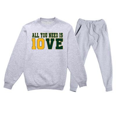 All That You Need Is 10ve Funny 10ve Premium Crewneck Sweatsuit Set