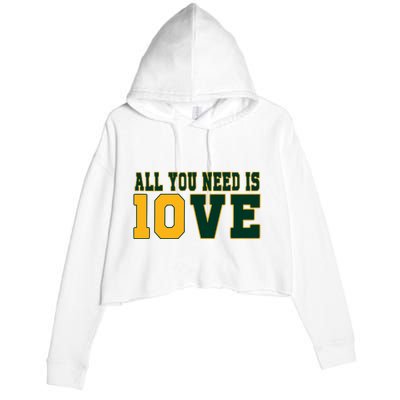 All That You Need Is 10ve Funny 10ve Crop Fleece Hoodie