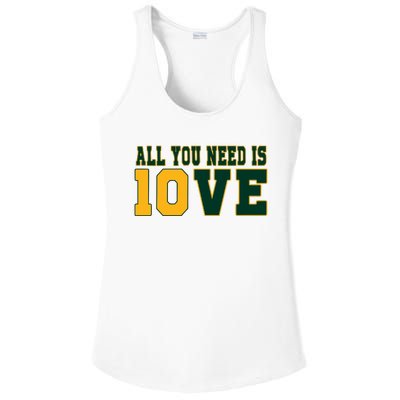 All That You Need Is 10ve Funny 10ve Ladies PosiCharge Competitor Racerback Tank