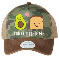 Avocado Toast You Complete Me Valentines Day Avocado Toast Legacy Tie Dye Trucker Hat