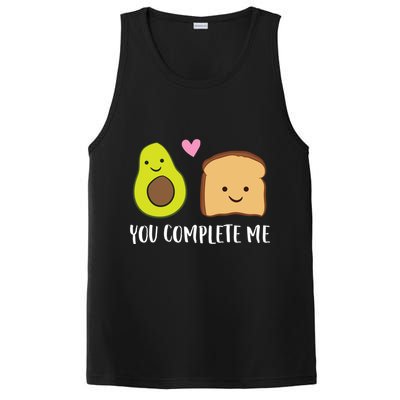 Avocado Toast You Complete Me Valentines Day Avocado Toast PosiCharge Competitor Tank