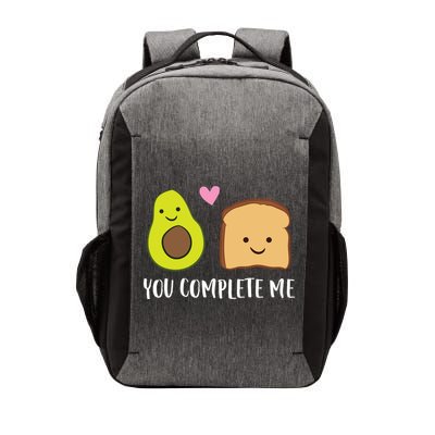 Avocado Toast You Complete Me Valentines Day Avocado Toast Vector Backpack
