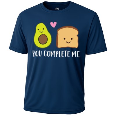 Avocado Toast You Complete Me Valentines Day Avocado Toast Performance Shirt