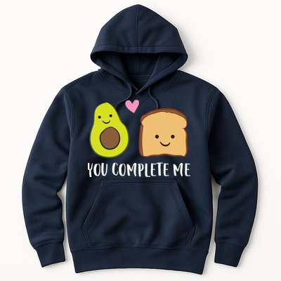Avocado Toast You Complete Me Valentines Day Avocado Toast Hoodie