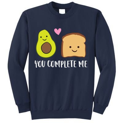 Avocado Toast You Complete Me Valentines Day Avocado Toast Sweatshirt