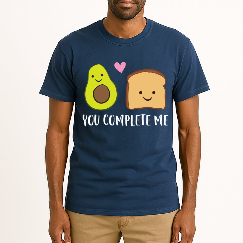 Avocado Toast You Complete Me Valentines Day Avocado Toast Tall T-Shirt